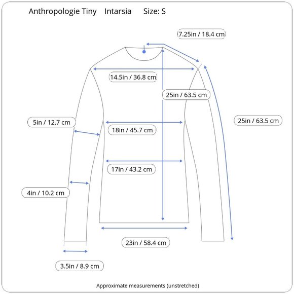 Anthropologie Tiny Intarsia Fair Isle Open Cardigan S Cotton Gray Long Sleeve - Picture 7 of 7